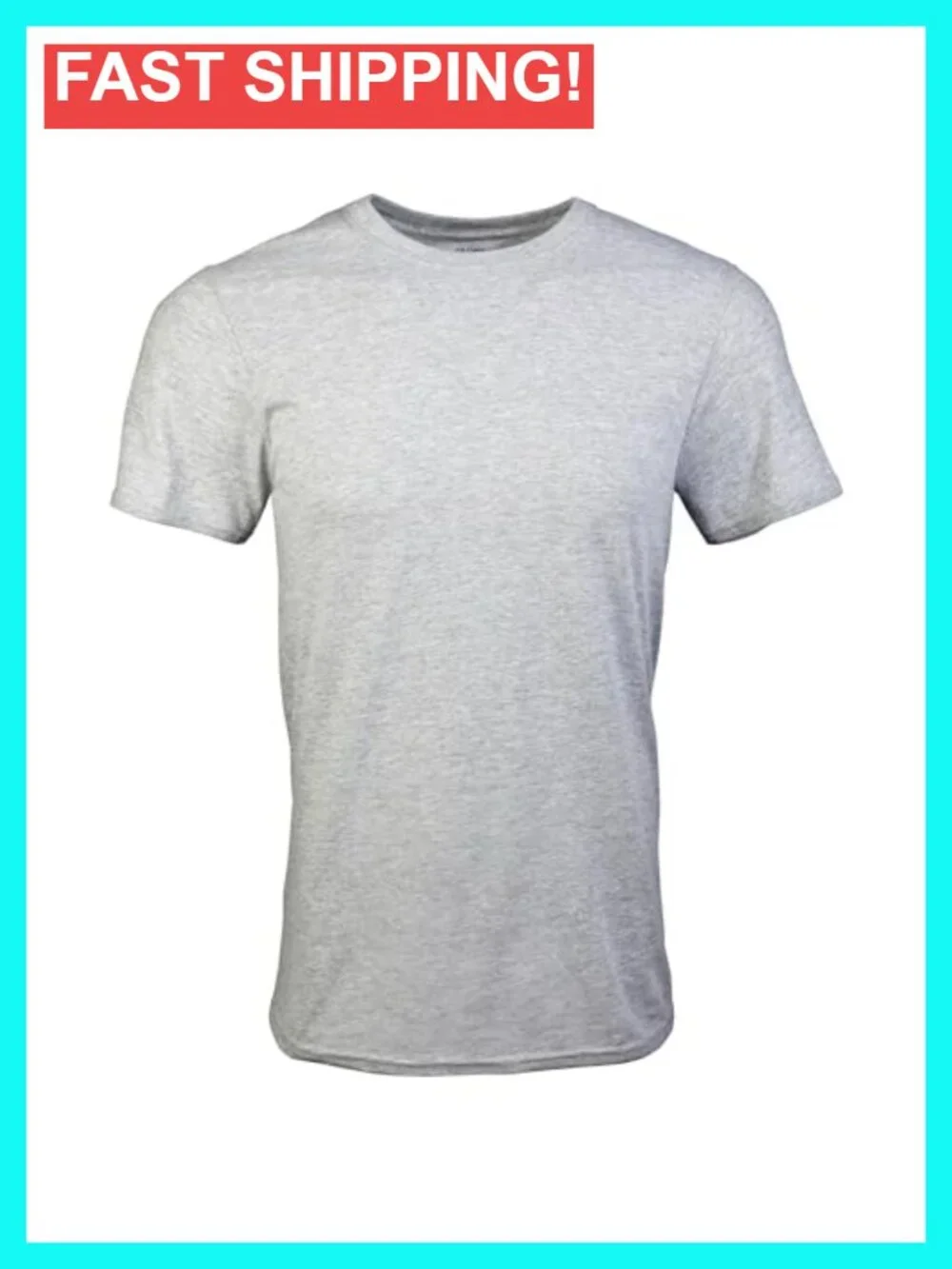 Men's Cotton Crew T-Shirts Multipack Moisture Wicking Undershirts